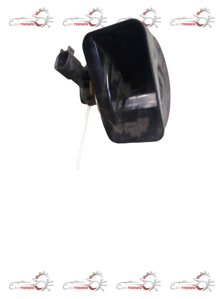 General Motors Captiva horn, black plastic with mounting bracket, designed for vehicle safety and signaling.