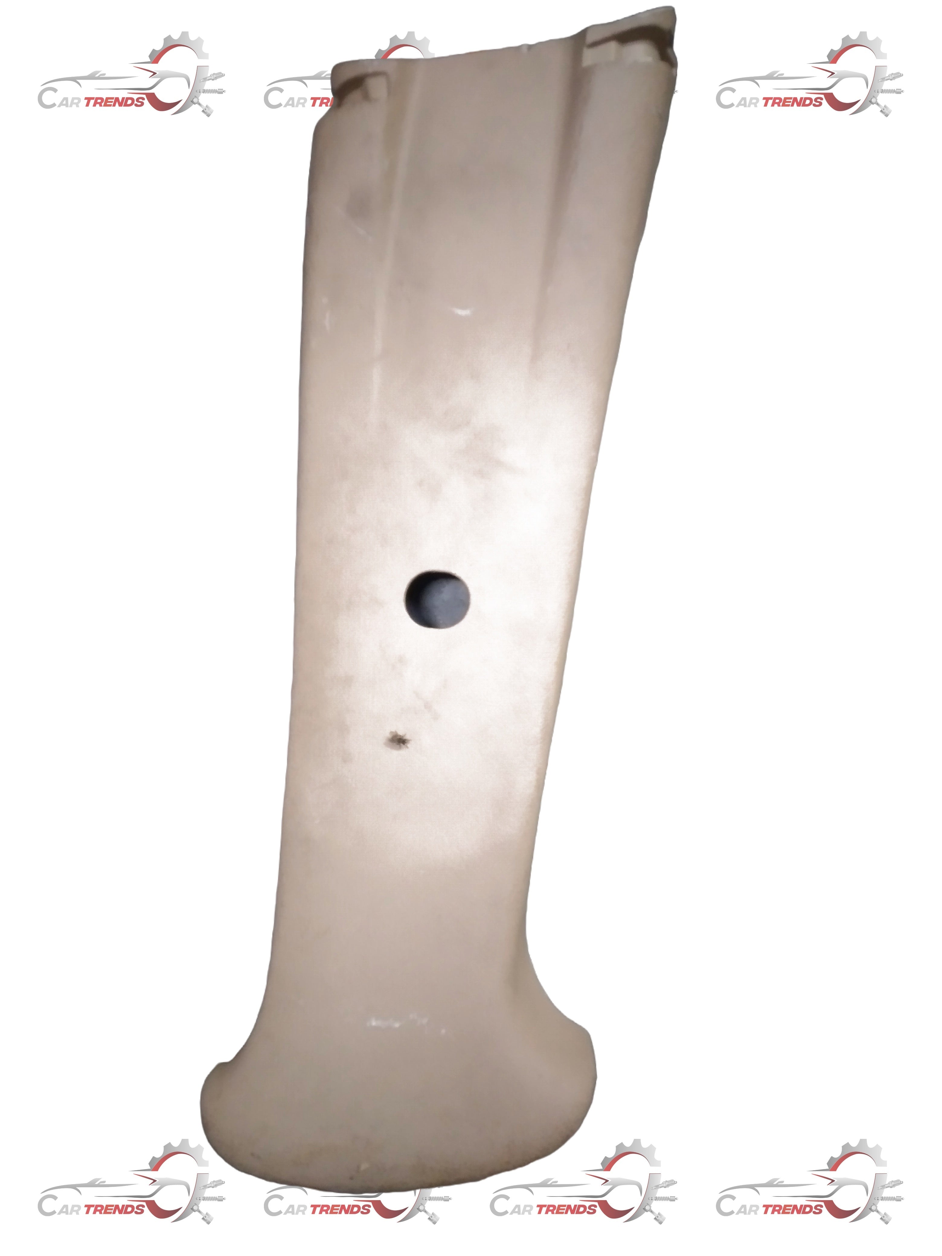 CarTrends J981379L0 Trim Pillar Upper for Aveo Beat spare parts, showing the silver trim piece installed on the vehicle's upper pillar.