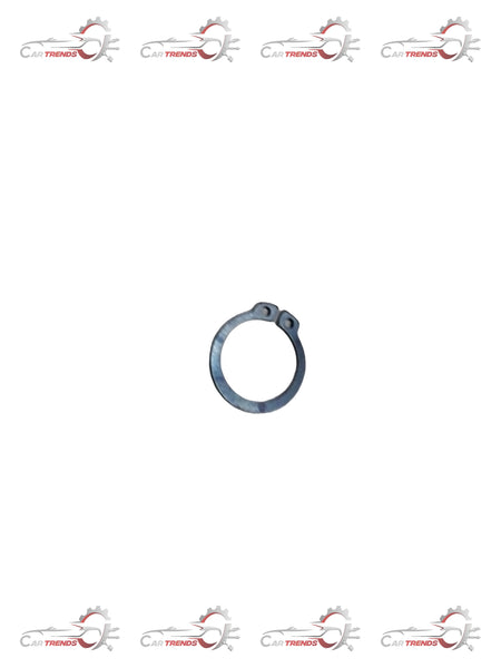 CarTrends CIRCLIP 09380M19005 spare part, close-up of metal circlip with detailed edges and smooth finish on a white background.