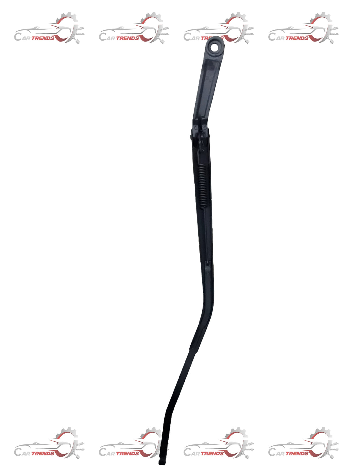 Hyundai Accent right wiper arm, model 983201A000, showing the metal arm with attached wiper blade in a close-up view