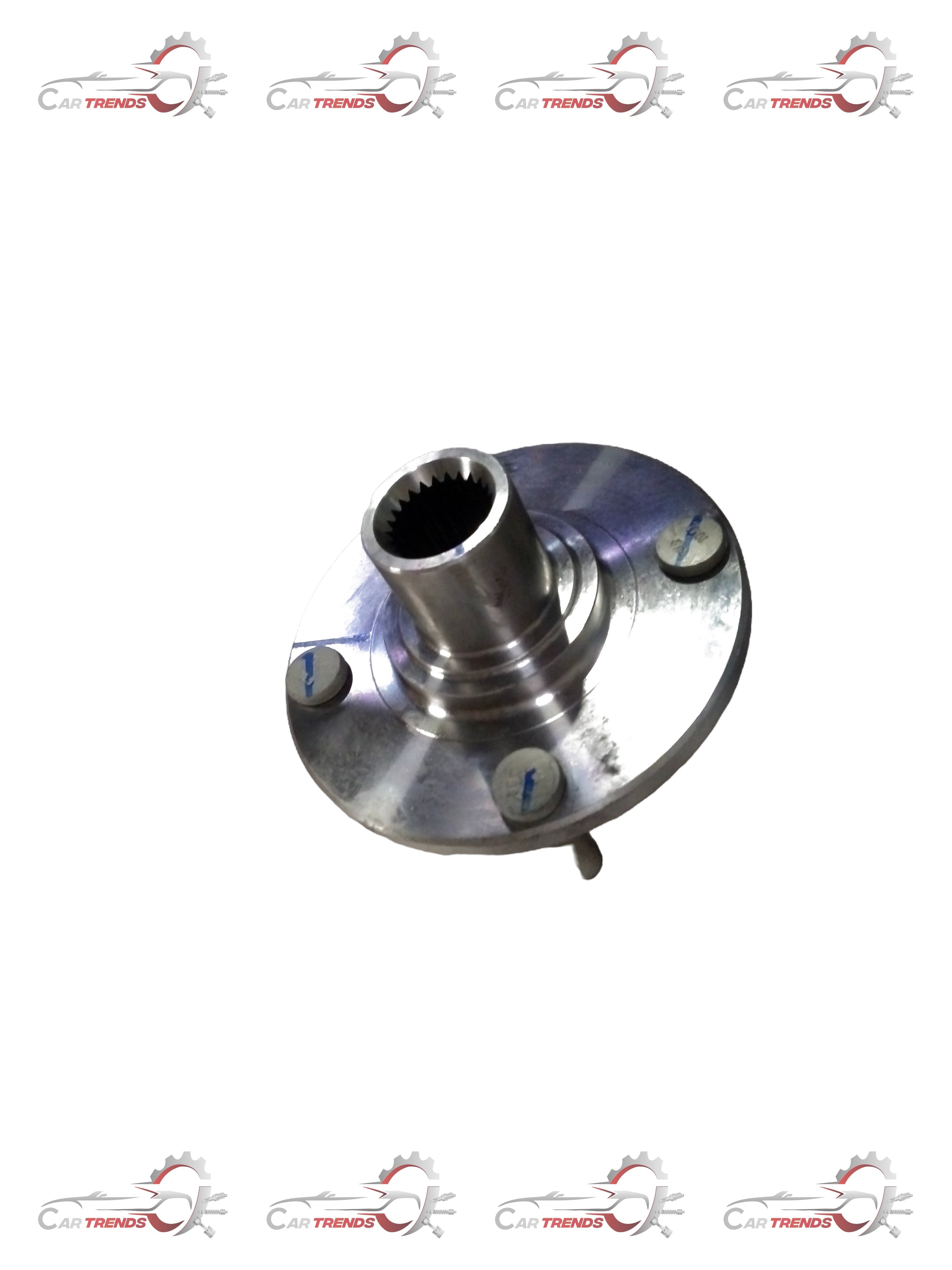 Front wheel hub for Ford vehicle, part number 5N1Z1104A, showing the metal hub with bolt holes and mounting surface.