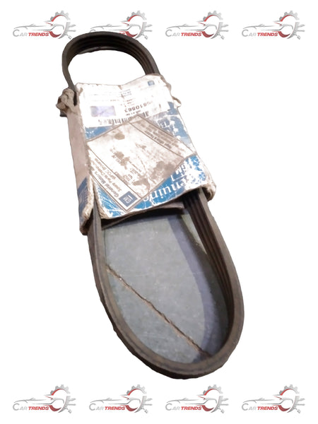 General Motors V-belt AVEO J96610563, automotive engine belt with ribbed design for vehicle performance and durability.