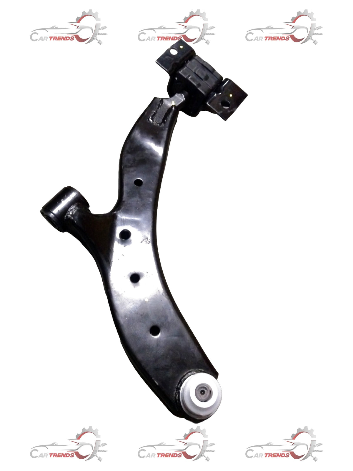 Autokoi KTAF10023 CHIMTA Tiago LH door handle in black plastic, showing the handle's lever and mounting base.