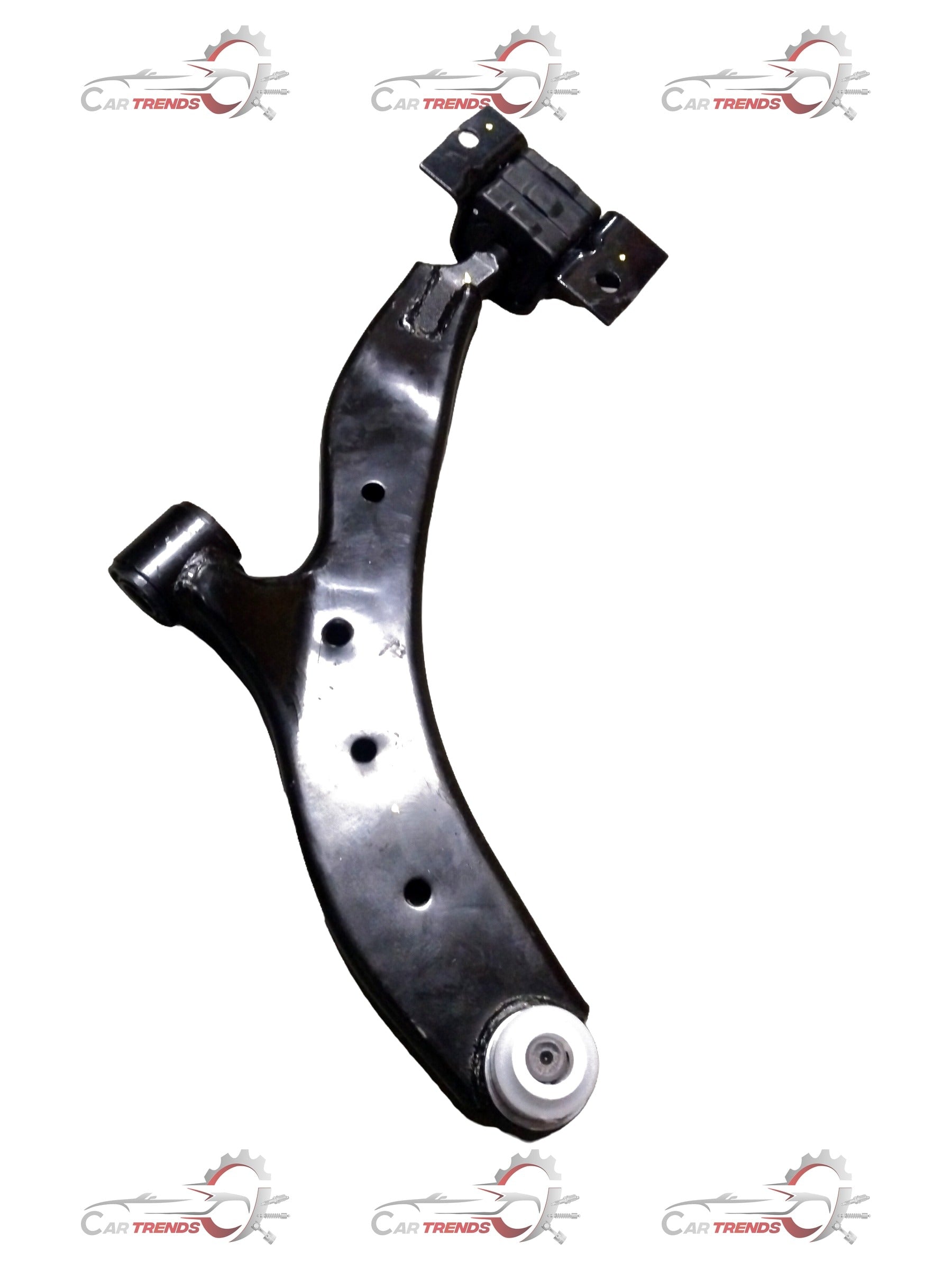 Autokoi KTAF10023 CHIMTA Tiago LH door handle in black plastic, showing the handle's lever and mounting base.
