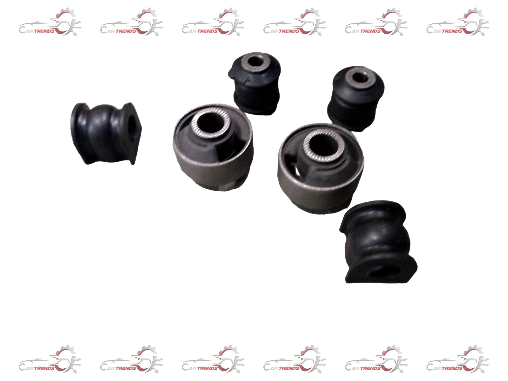 AUTOKOI Front Suspension Bush Kit KRPF14104 showing close-up of rubber bush components on a vehicle suspension system