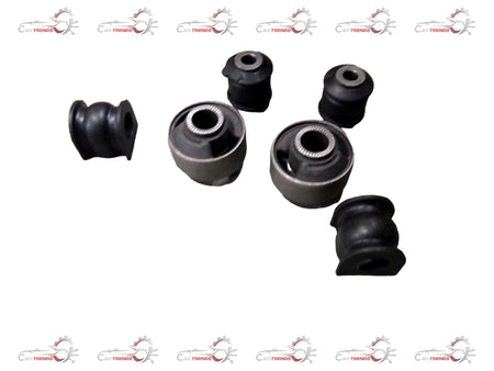 AUTOKOI Front Suspension Bush Kit KRPF14104 showing close-up of rubber bush components on a vehicle suspension system