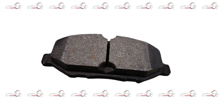 AUTOKOI Brake Pads and Shoe KBPF17046 showing metal backing plates and friction surfaces for vehicle braking system.