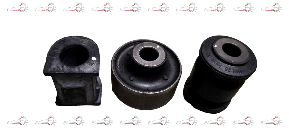 AUTOKOI front suspension bush kit for 2011 KRPF14032 vehicle, showing rubber bush components and metal mounting parts.