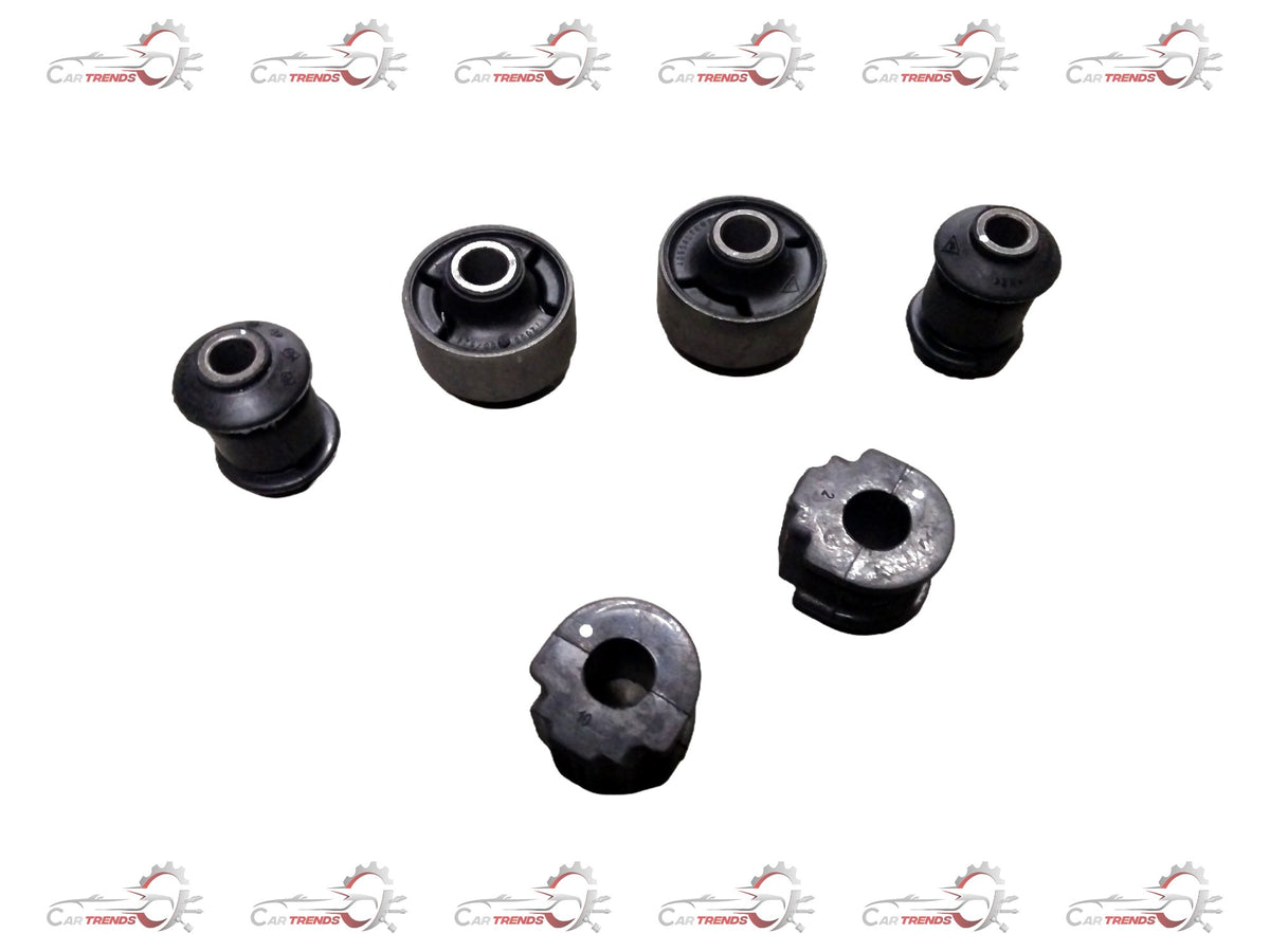 AUTOKOI front suspension bush kit for 2012 KRPF14022, showing metal and rubber bush components on a clean surface.