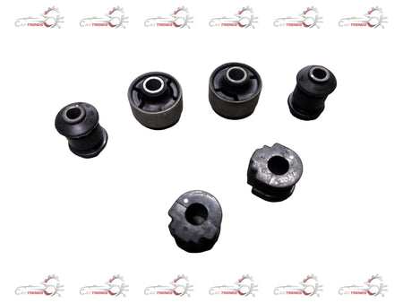 AUTOKOI front suspension bush kit for 2012 KRPF14022, showing metal and rubber bush components on a clean surface.