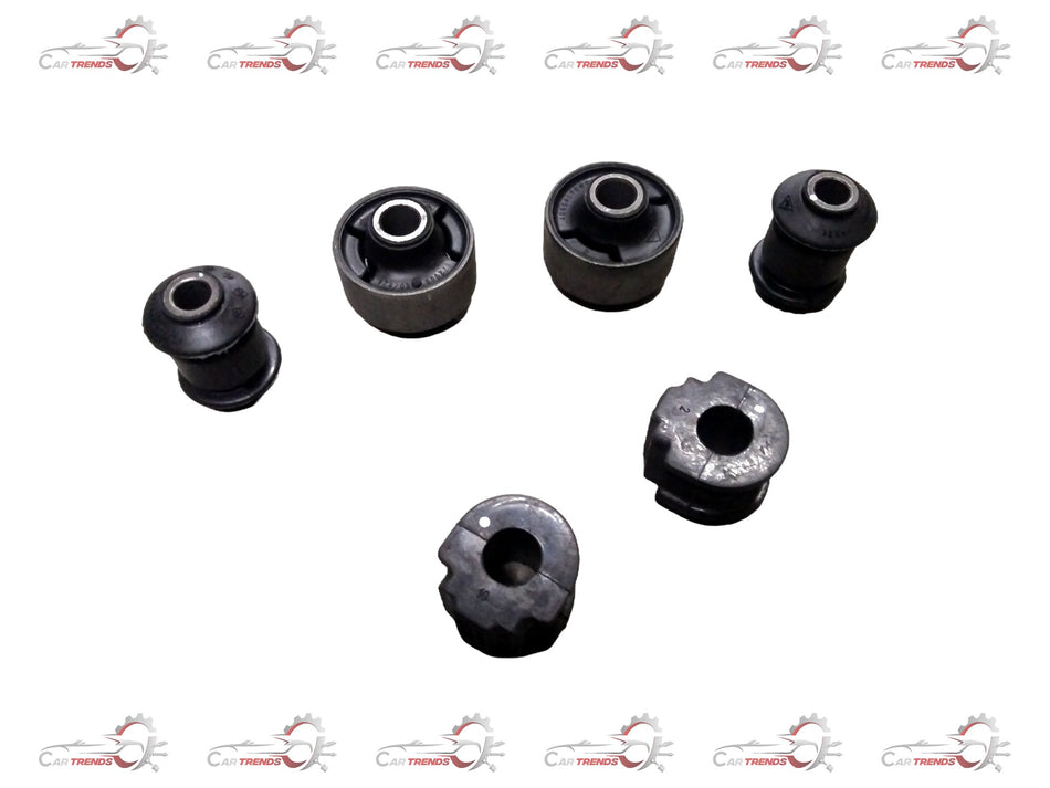 AUTOKOI front suspension bush kit for 2012 KRPF14022, showing metal and rubber bush components on a clean surface.