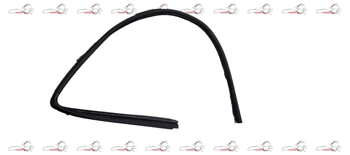Rear right RUN channel for Nissan Datsun Go, automotive part in black with metal frame and rubber seal, compatible with Nissan models.