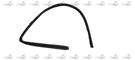 Rear right RUN channel for Nissan Datsun Go, automotive part in black with metal frame and rubber seal, compatible with Nissan models.