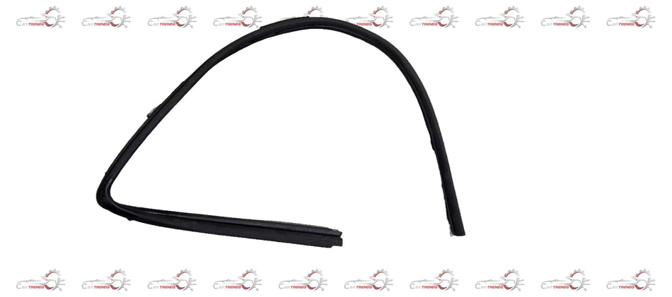 Rear right RUN channel for Nissan Datsun Go, automotive part in black with metal frame and rubber seal, compatible with Nissan models.