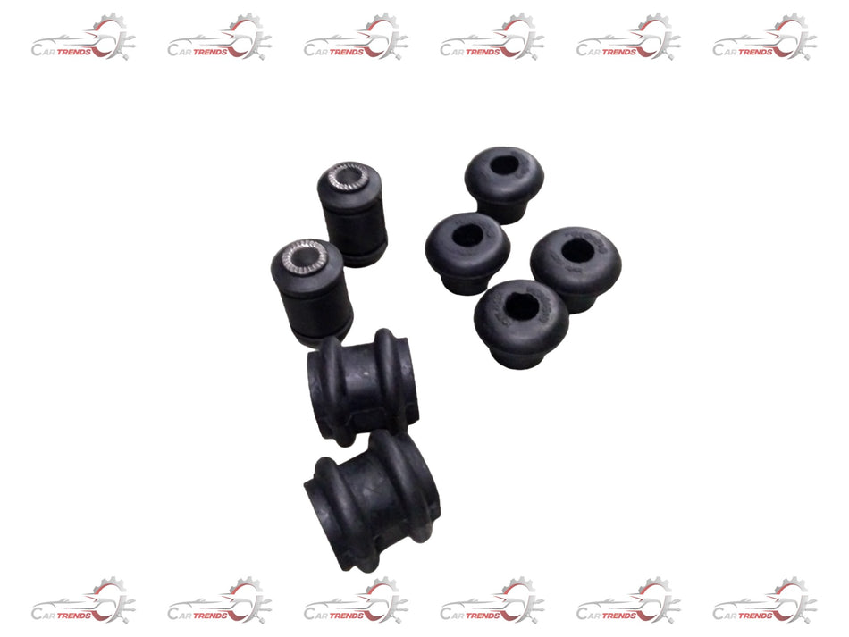 AUTOKOI Front Suspension Bushing Kit KRPF14064 showing multiple black rubber bushings and metal components for vehicle suspension.