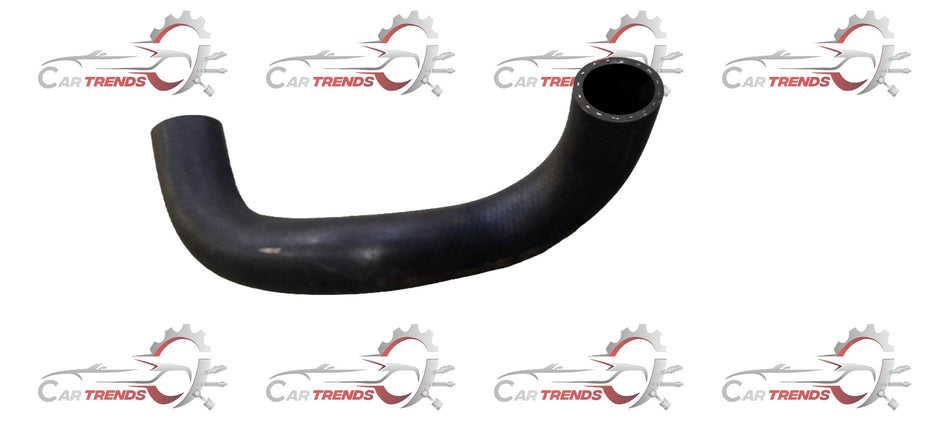 Hyundai Verna Next Gen lower radiator hose, flexible rubber hose with metal clamps, for engine cooling system.