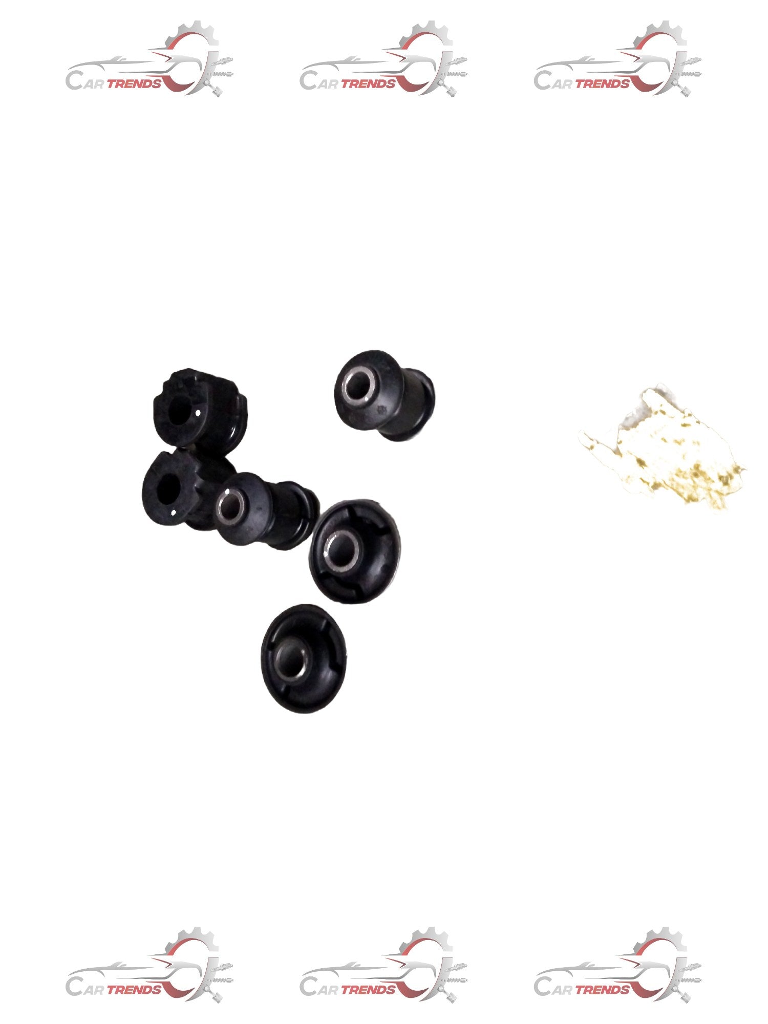 AUTOKOI front suspension bush kit for 2012 KRPF14022, showing a set of rubber bushings and metal components for vehicle suspension repair.