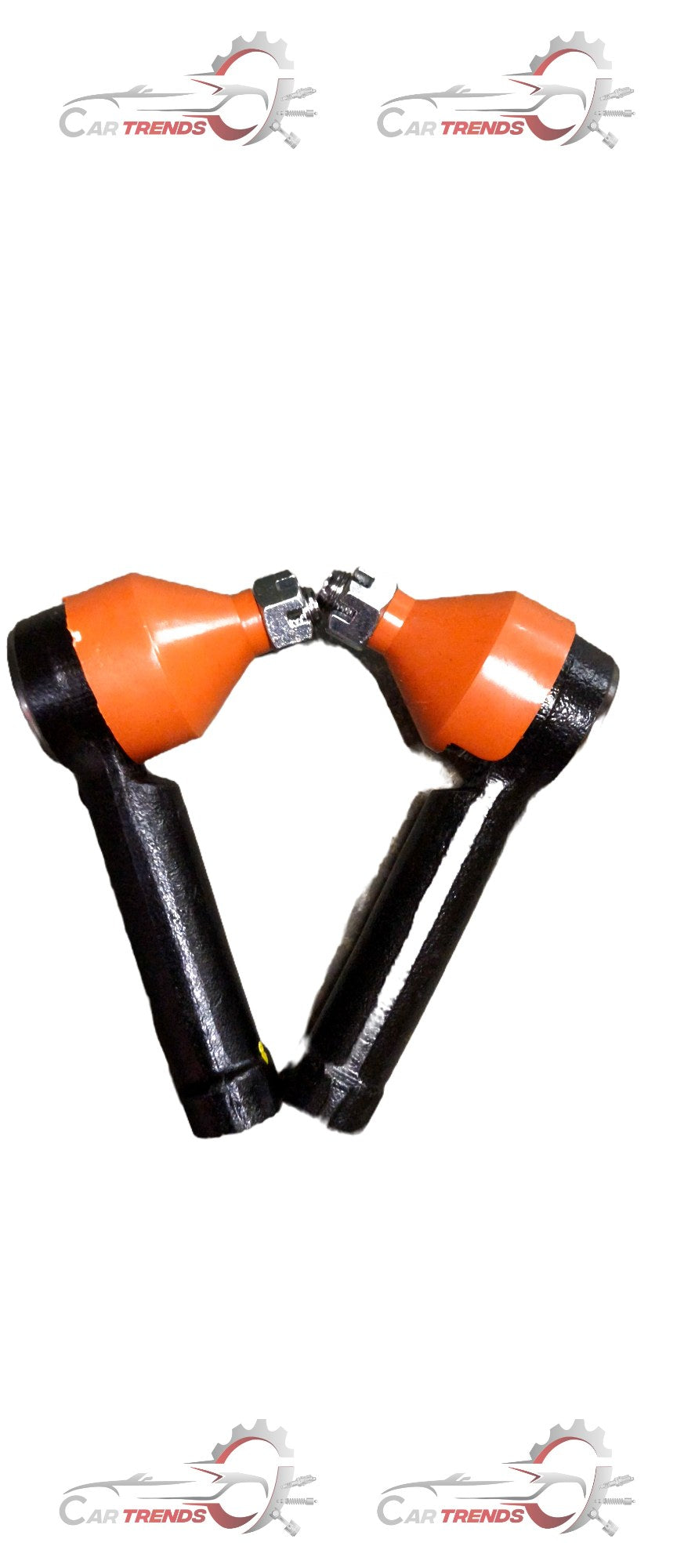 AUTOKOI Tie Rod End Assembly Set KMMF3020 showing a close-up of the durable metal steering component with rubber boot protection.