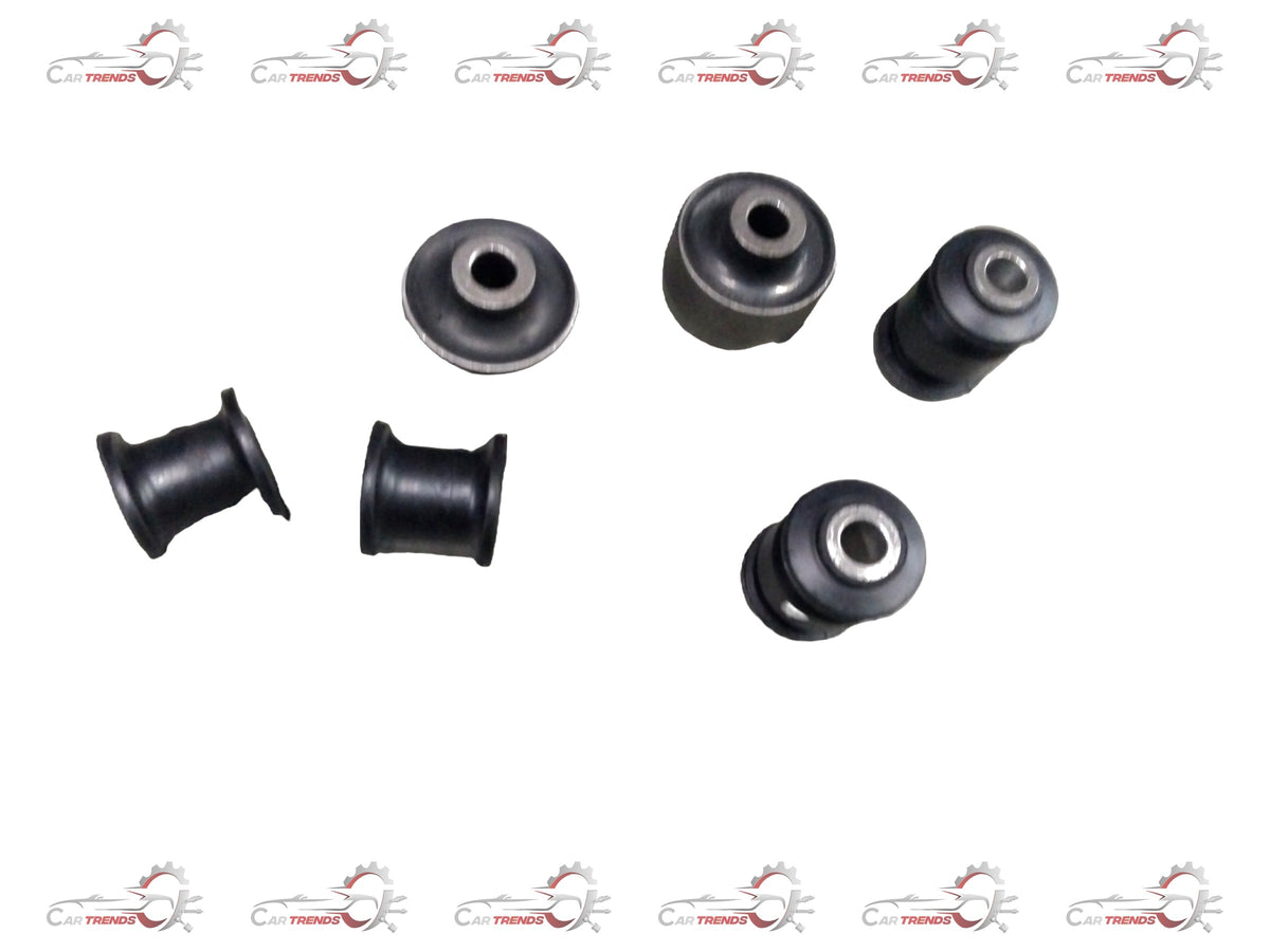AUTOKOI Front Suspension Bush Kit KRPF14026 showing black rubber bushings and metal components for vehicle suspension repair.