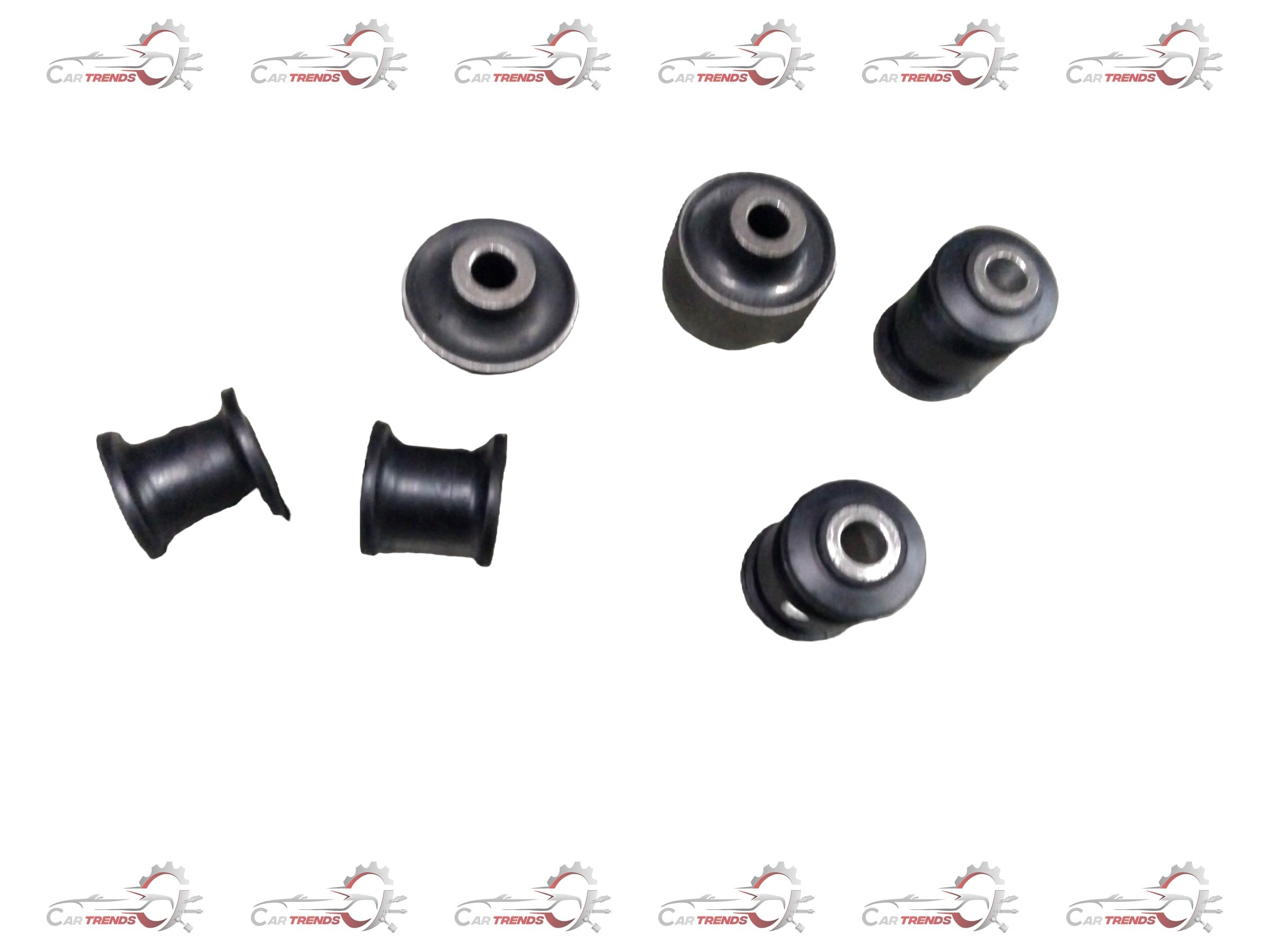 AUTOKOI Front Suspension Bush Kit KRPF14026 showing black rubber bushings and metal components for vehicle suspension repair.