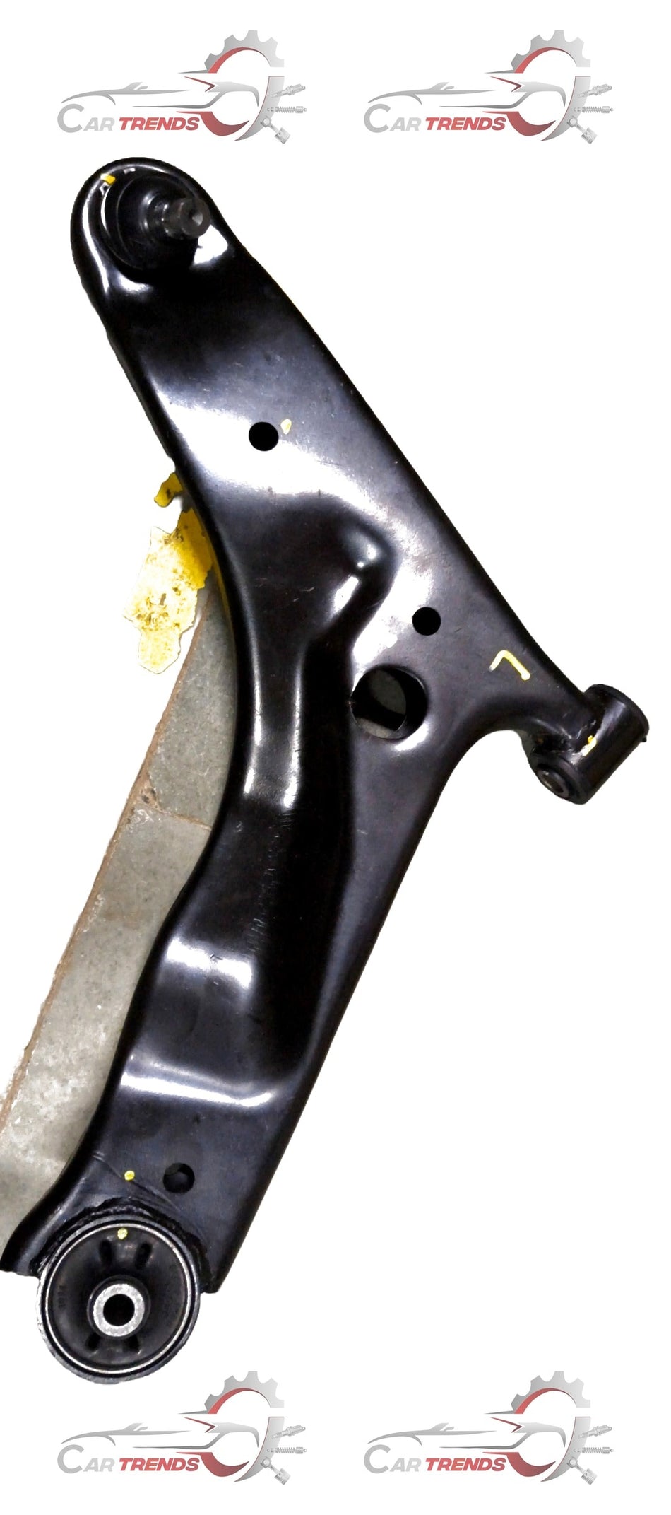 Pair of AUTOKOI Track Control Arms Assy KHMF2066 with visible metal arms and rubber bushings for vehicle suspension.