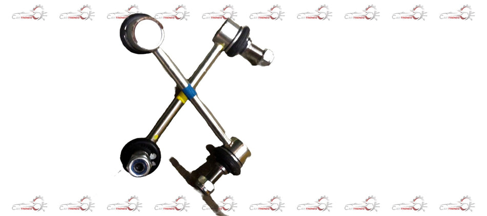 AUTOKOI front stabilizer link assembly pair, automotive suspension parts with metal links and bushings, on a clean background.