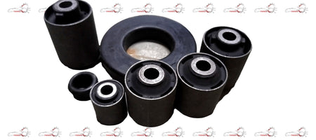 AUTOKOI Rear Suspension Bush Kit KRPF14142 with multiple black rubber bushings for vehicle suspension repair.