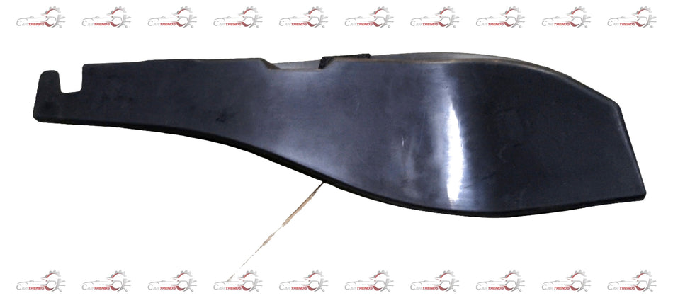 CarTrends rear fender lining for Scala, left side spare part showing the black plastic fender liner in a detailed close-up image.