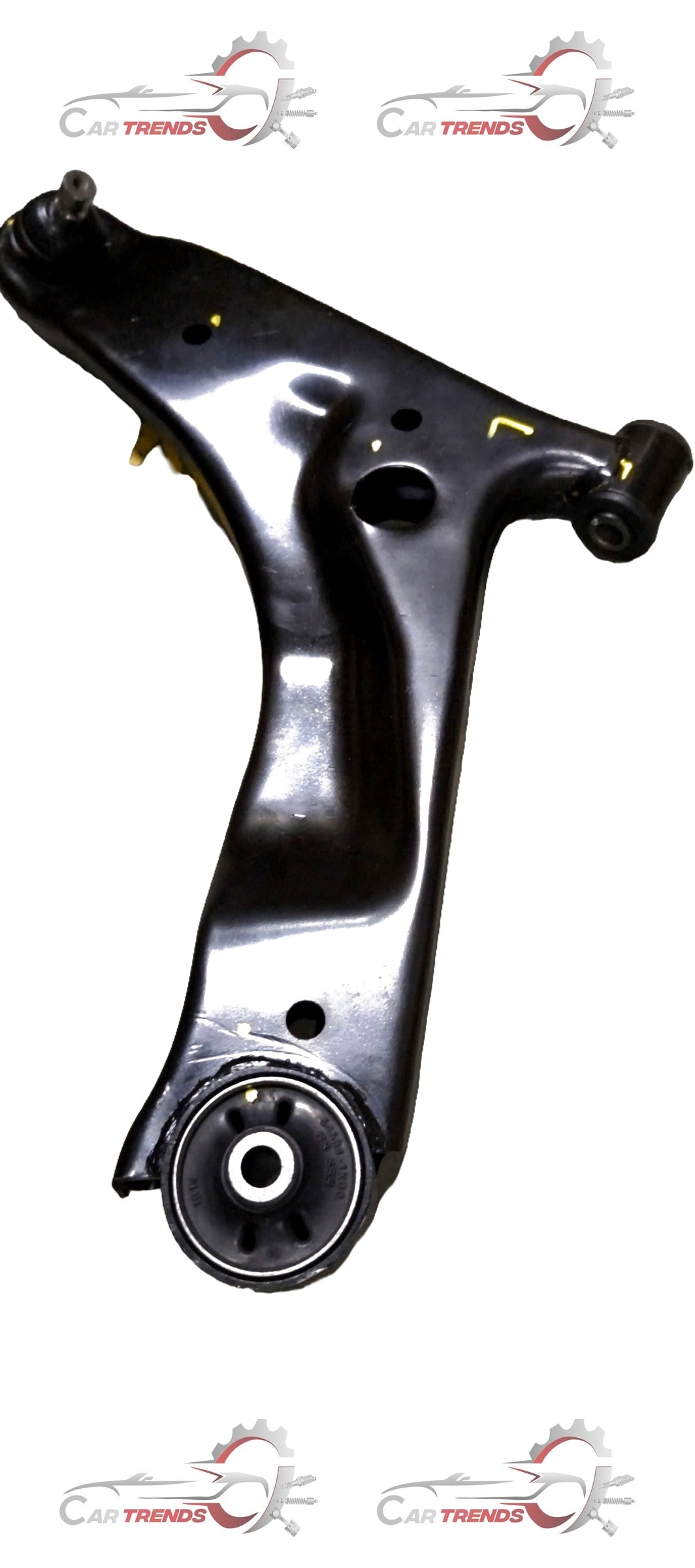 AUTOKOI Track Control Arm Assembly Pair, automotive suspension part with metal arms and mounting points for vehicle stability.