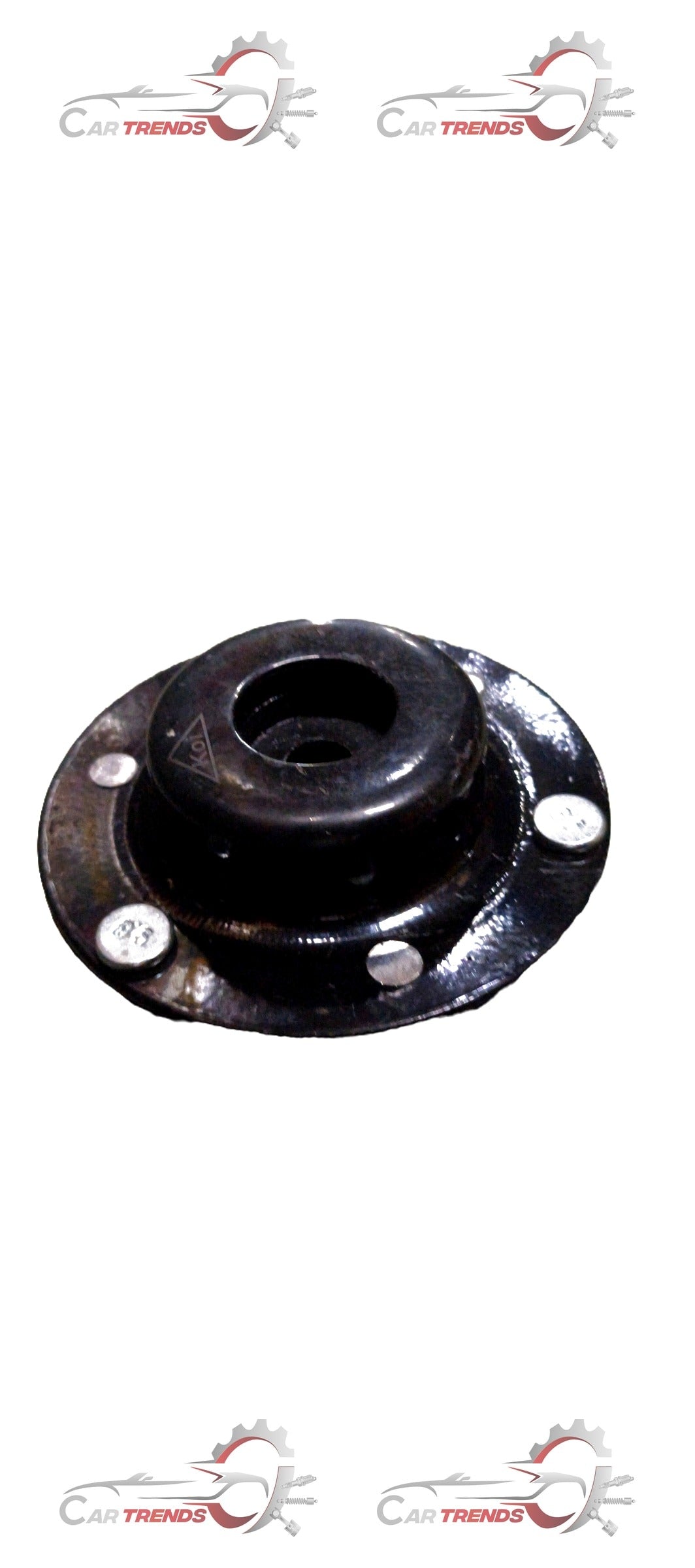 AUTOKOI Front Strut Mount KRPF14226 showing the metal top plate and rubber insulation for vehicle suspension.