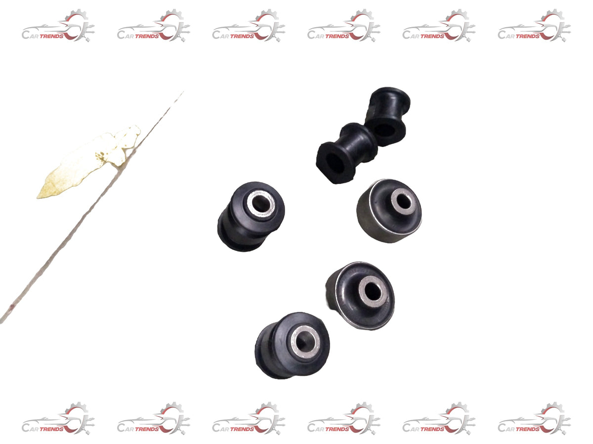 AUTOKOI front suspension bush kit KRPF14026 showing rubber bushings and metal components for vehicle suspension repair