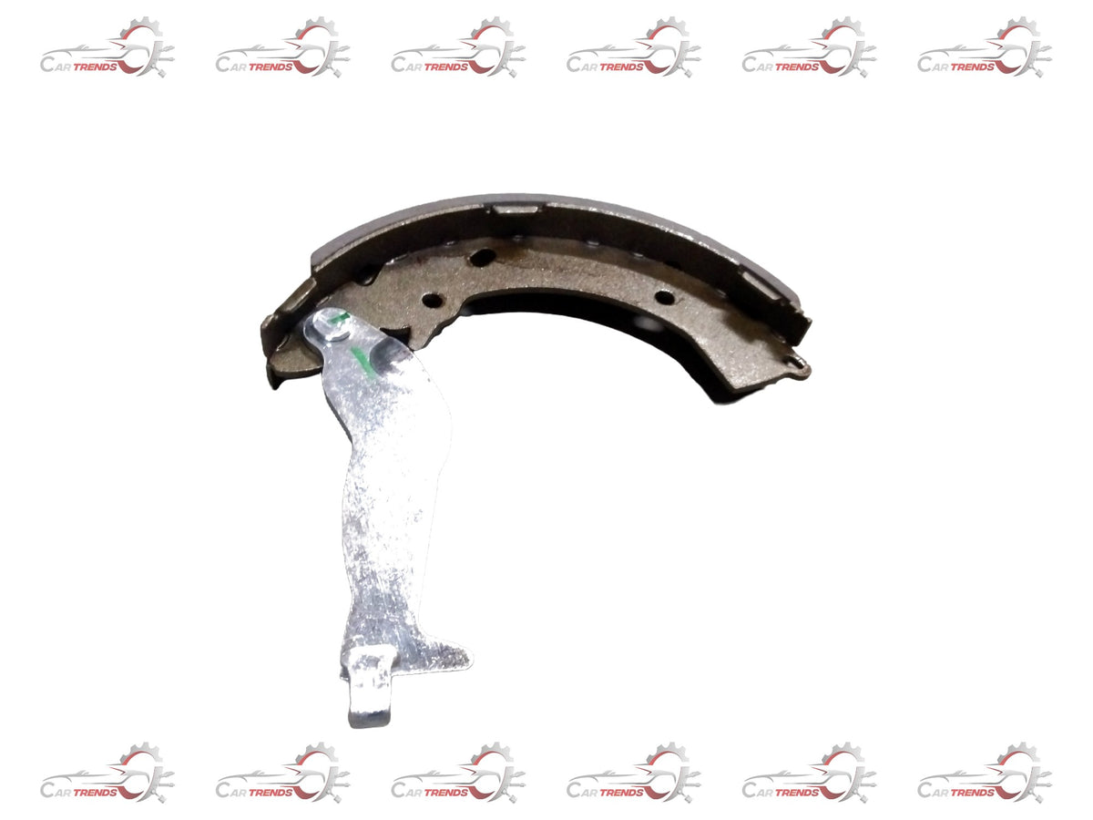 AUTOKOI brake pads and shoe KBPF17318, showing the durable brake component with metal backing and friction material for vehicle braking.