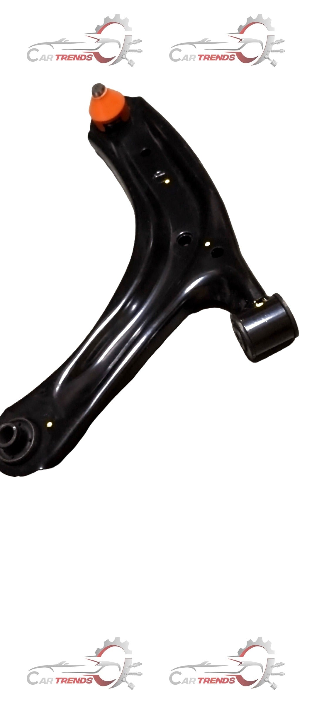 AUTOKOI Track Control Arm Assembly Left side for vehicle, showing metal component with mounting points and rubber bushing.