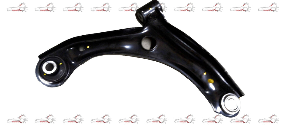 AUTOKOI Track Control Arm Assembly Left for KMSF1104 vehicle, showing metal component with mounting points and bushings in a close-up image.