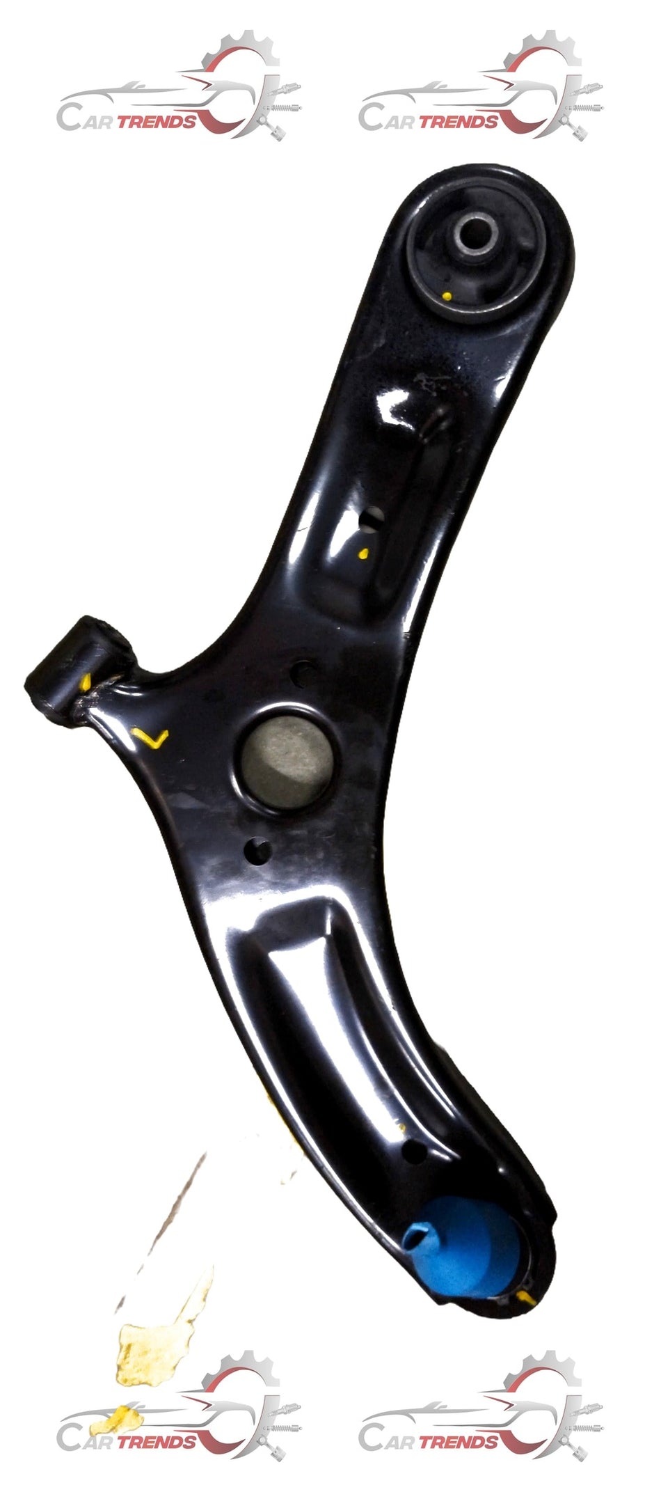 AUTOKOI LH Track Control Arm Assembly for vehicle, showing the metal arm with mounting points and bushings in a close-up image.