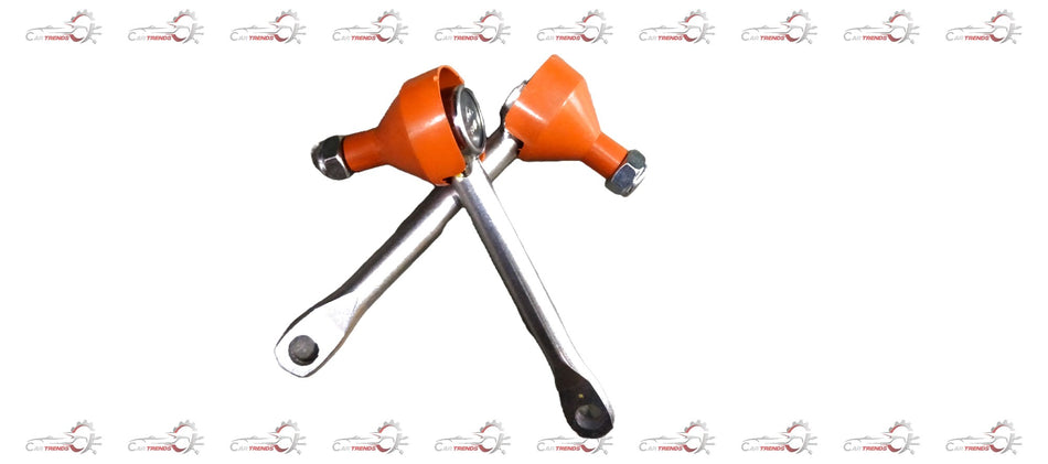 AUTOKOI front stabilizer link set KMMF3136 showing metal links and bushings for vehicle suspension stability.