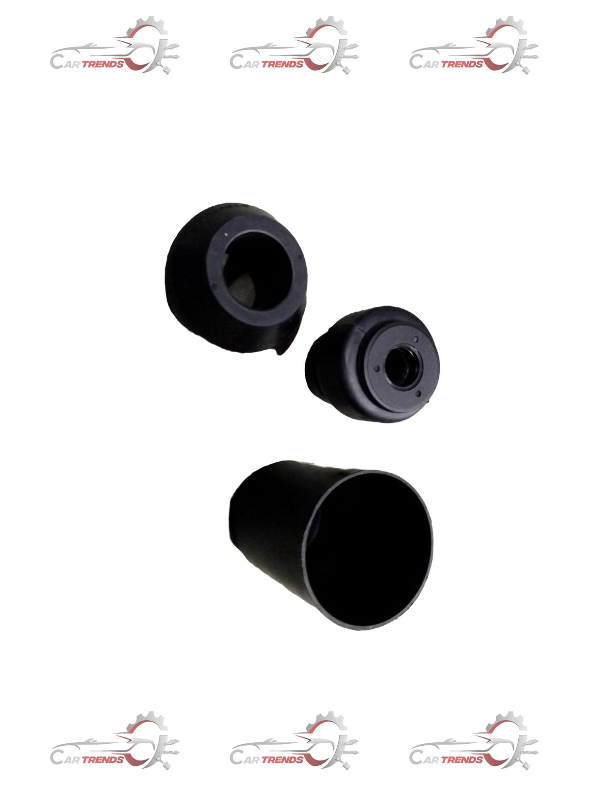 AUTOKOI rubber strut kit with bearing, showing assembled components and black rubber parts in a clean automotive setting.