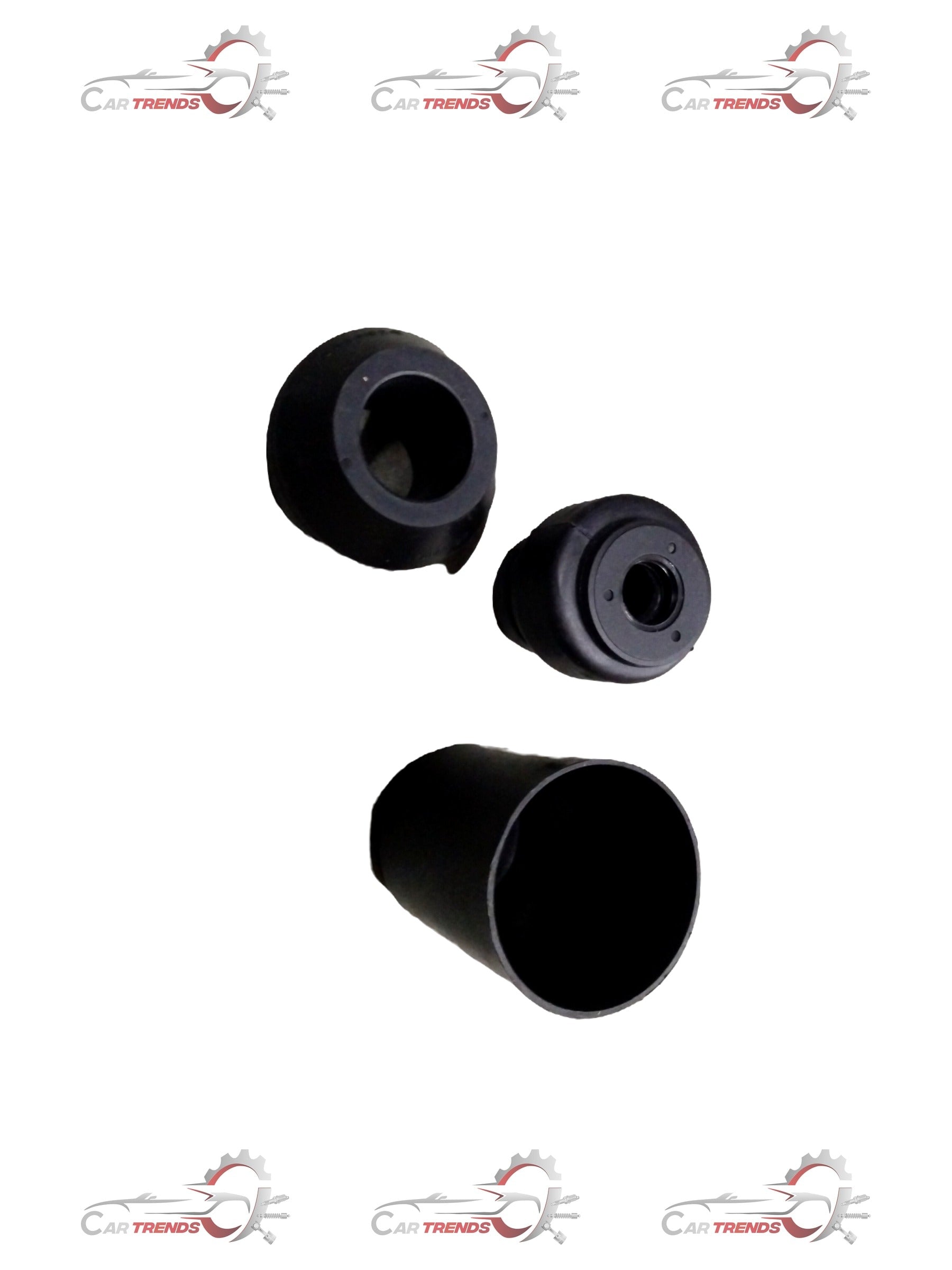 AUTOKOI rubber strut kit with bearing, showing assembled components and black rubber parts in a clean automotive setting.