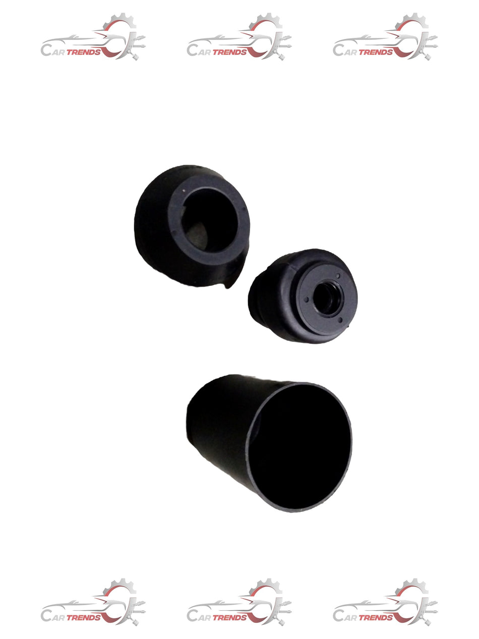 AUTOKOI rubber strut kit with bearing, showing assembled components and black rubber parts in a clean automotive setting.
