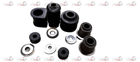 AUTOKOI front suspension bush kit, KRPF14068, showing multiple rubber and metal bush components for vehicle suspension repair.