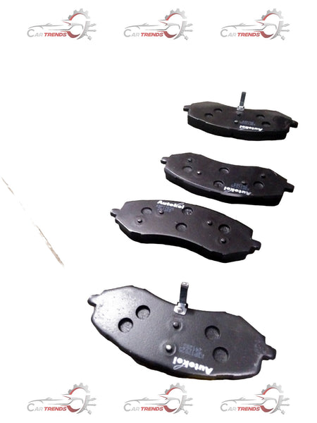 AUTOKOI brake pads and shoe KBPF17025, auto parts, showing the black brake pad set with detailed surface texture.