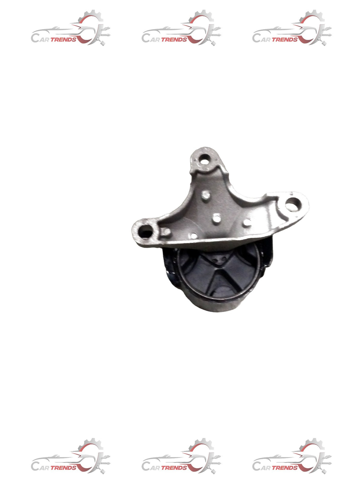AUTOKOI RH engine mounting bracket assembly for KRPF14543 vehicle, showing metal bracket with mounting points and rubber insulator.