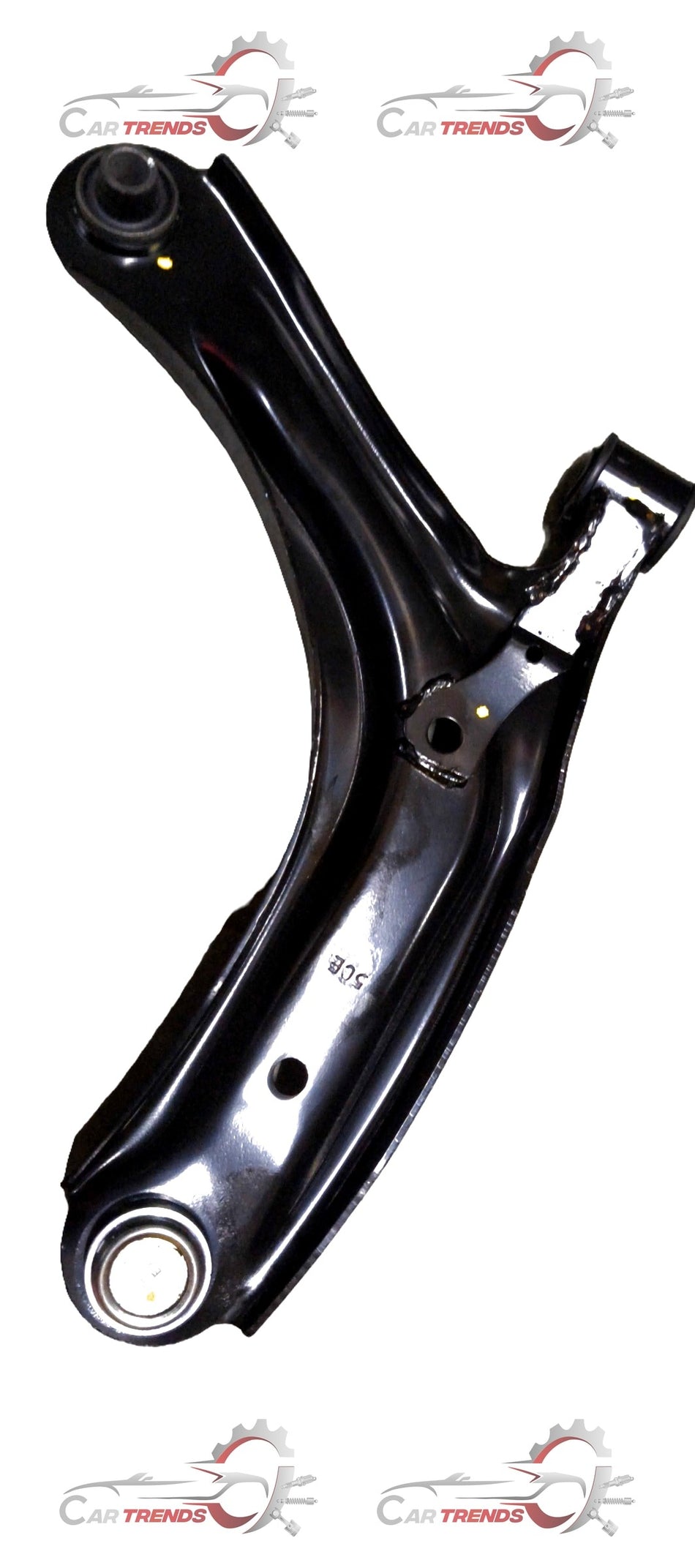 AUTOKOI Track Control Arm Assembly Left side, automotive part with metal and rubber components for vehicle suspension.