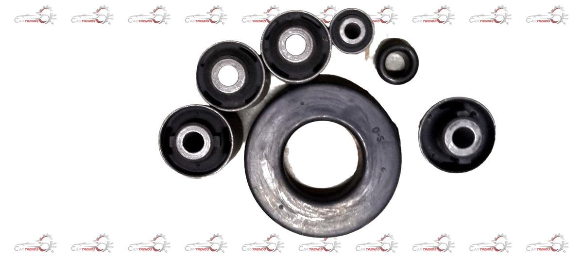 AUTOKOI Rear Suspension Bush Kit KRPF14142 featuring black rubber bushings for vehicle suspension system.
