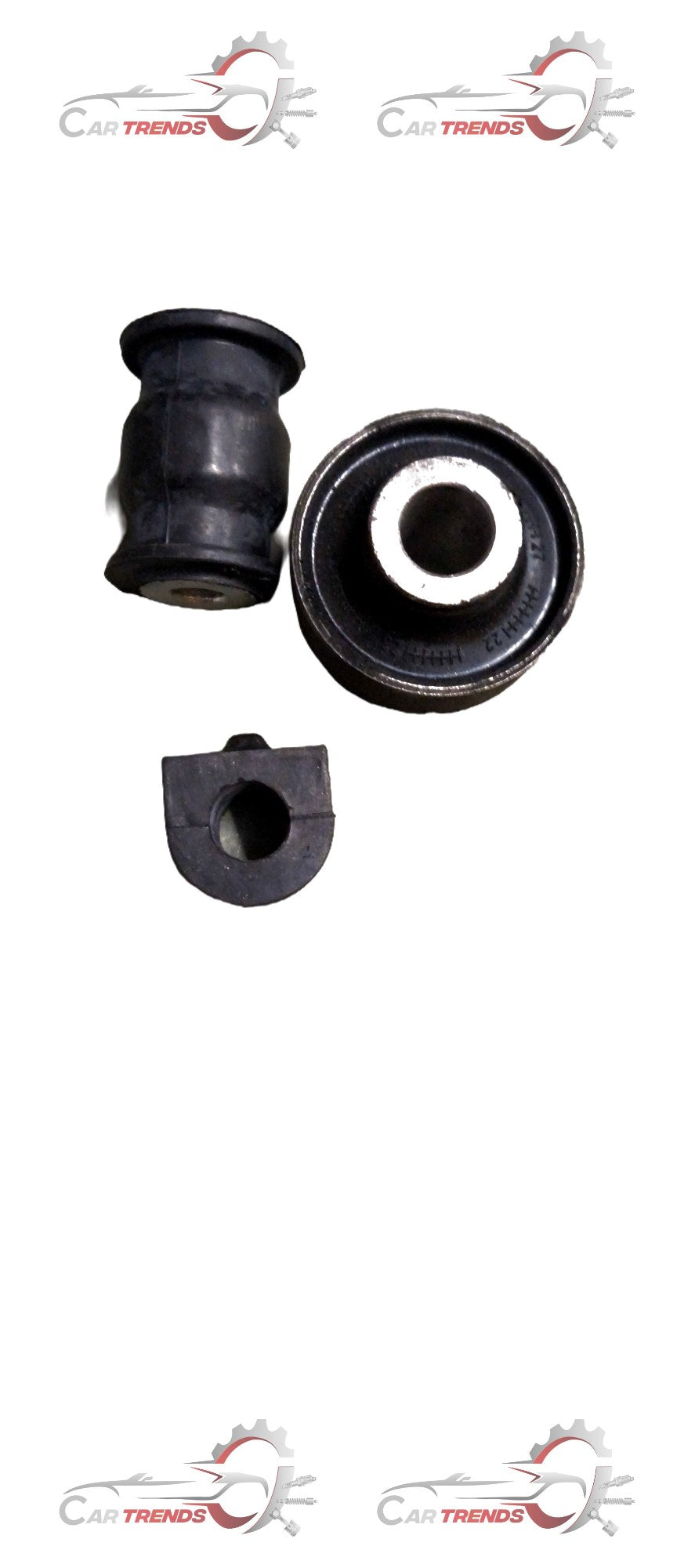 AUTOKOI front suspension bush kit for 2019 KRPF14317, showing black rubber bushings and metal mounting components.