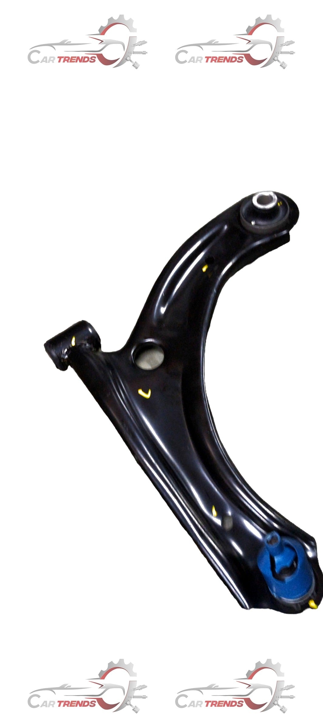 Pair of AUTOKOI Track Control Arms Assy in black finish, designed for vehicle suspension and steering system.