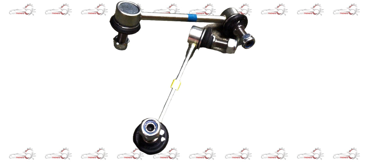 AUTOKOI front stabilizer link assembly pair, automotive suspension component with metal links and rubber bushings, part KMMF3011