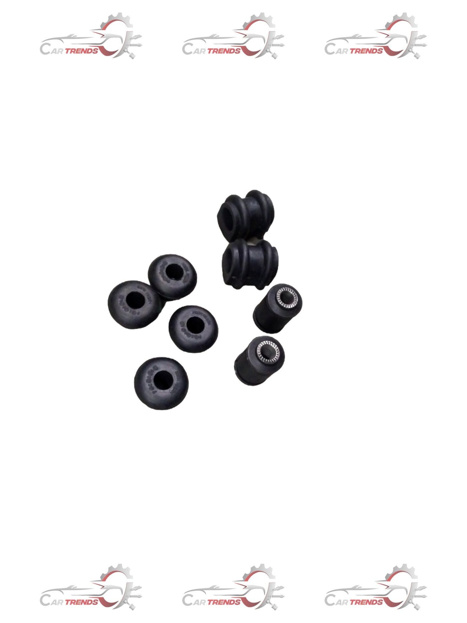 AUTOKOI front suspension bushing kit KRPF14064 showing rubber bushings and metal components for vehicle suspension repair