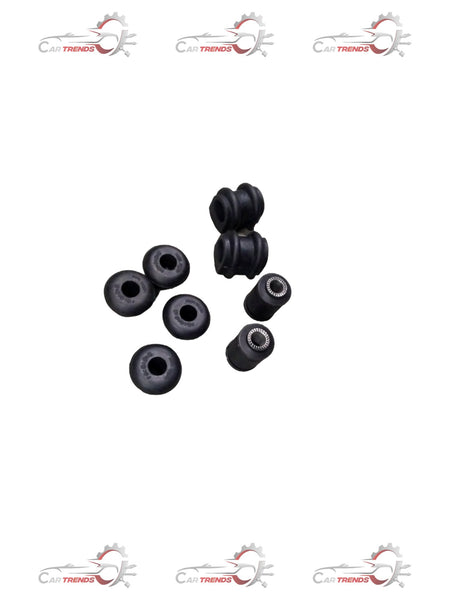 AUTOKOI front suspension bushing kit KRPF14064 showing rubber bushings and metal components for vehicle suspension repair