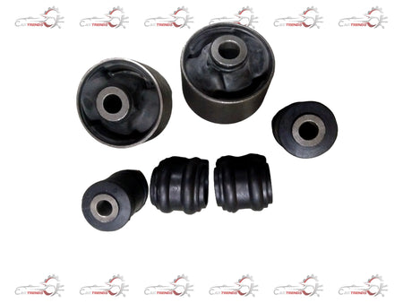 AUTOKOI front suspension bushing kit with multiple black rubber bushings for vehicle stability and performance.